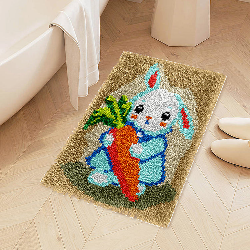 Rabbit DIY Rug Latch Hook Kits for Beginners