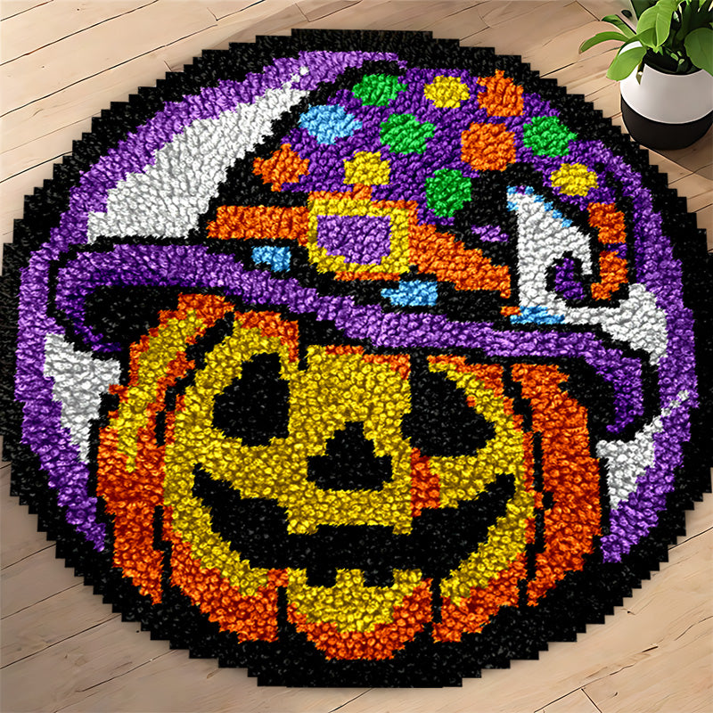 Halloween Pumpkin - Latch Hook Rug Kits