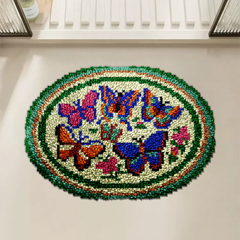 Colorful Little Butterflies - Rug Latch Hook Kits