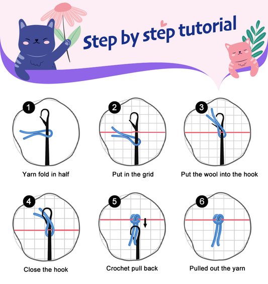 Colorful Coral Latch Hook Rug Kit