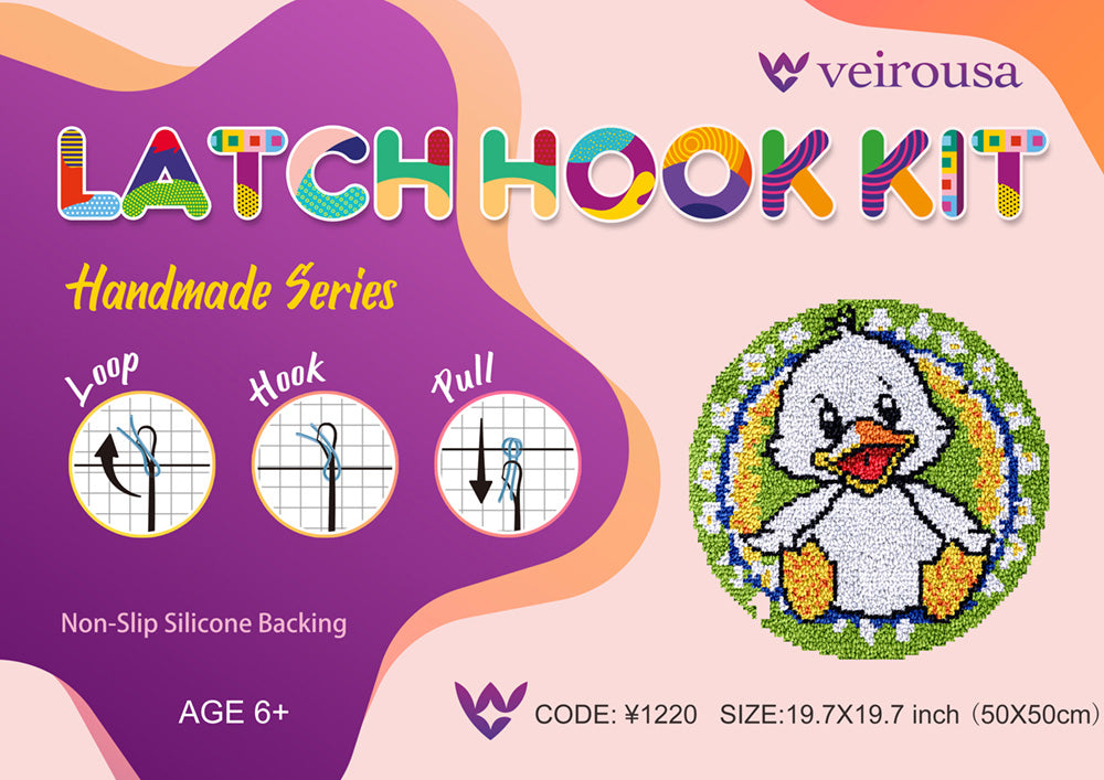 Daisy Duckling's Delight - Latch Hook Rug Kit