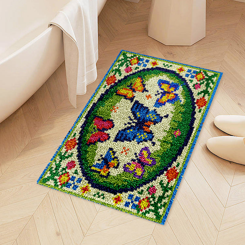 Colorful Little Butterflies - Rug Latch Hook Kits