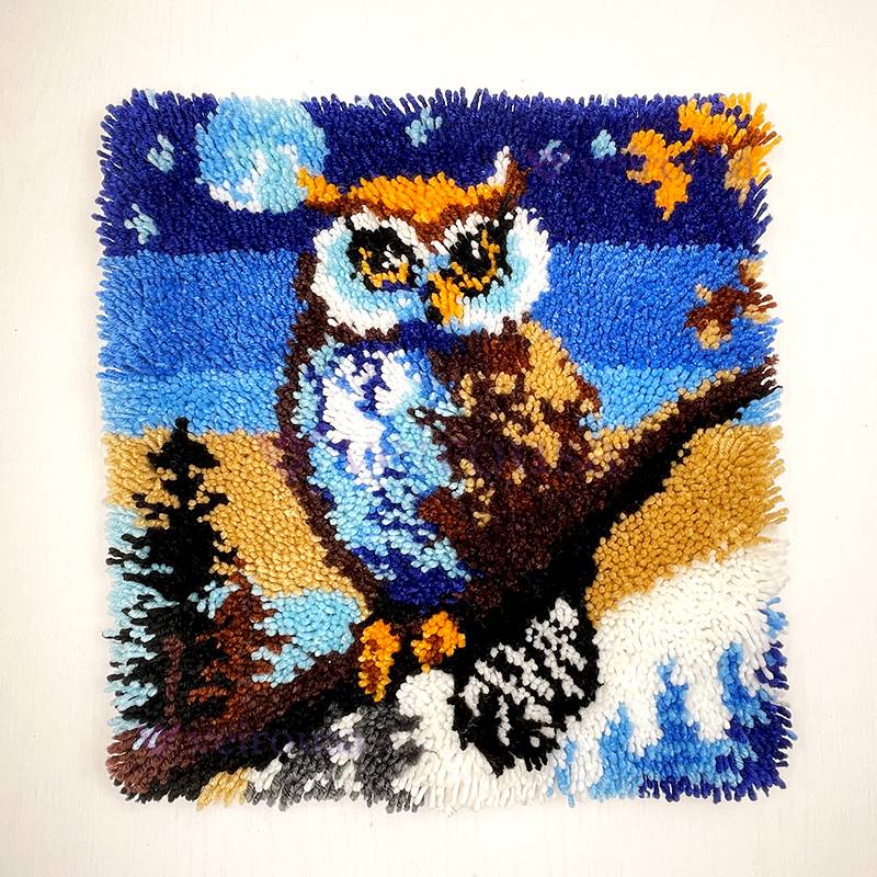 Moonlight Owl - Latch Hook Kit