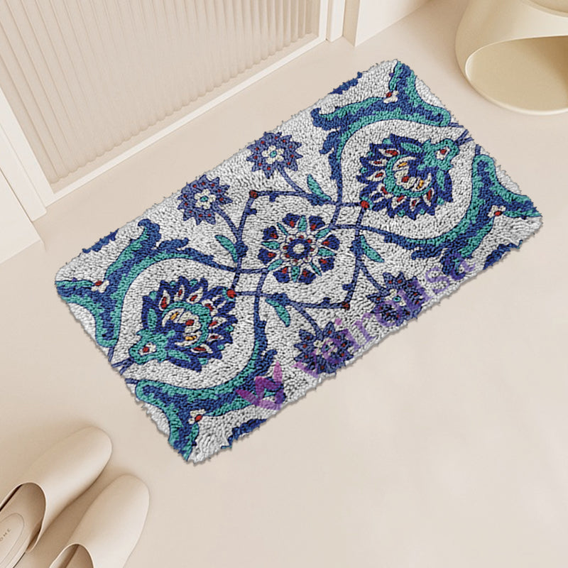 Bohemian Nordic Style Latch Hook Rug Kit for Adult, Beginner and Kid