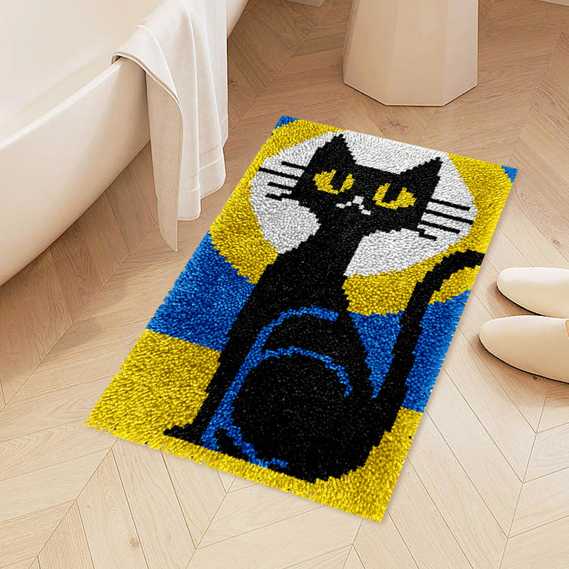 Black Cat - Latch Hook Rug Kit
