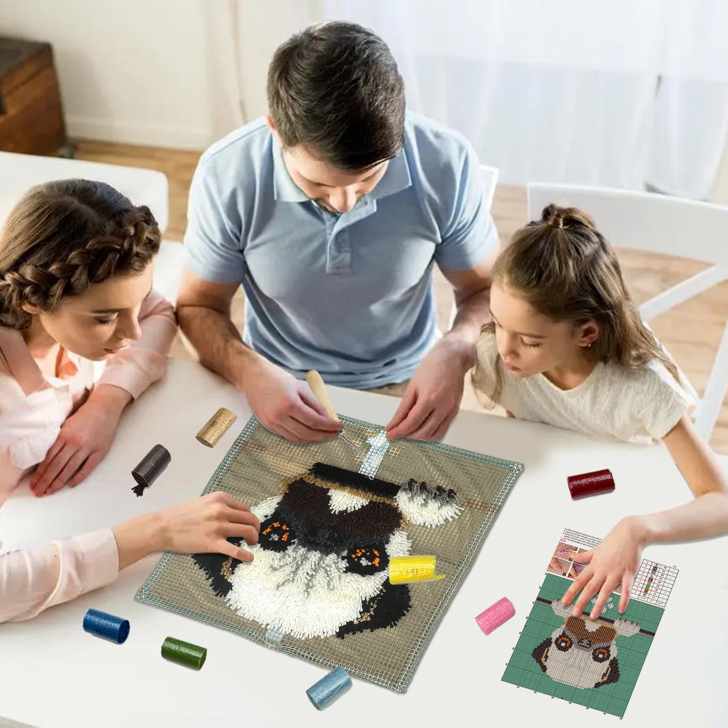Smart Sloth Rug Latch Hook Kits for Beginners