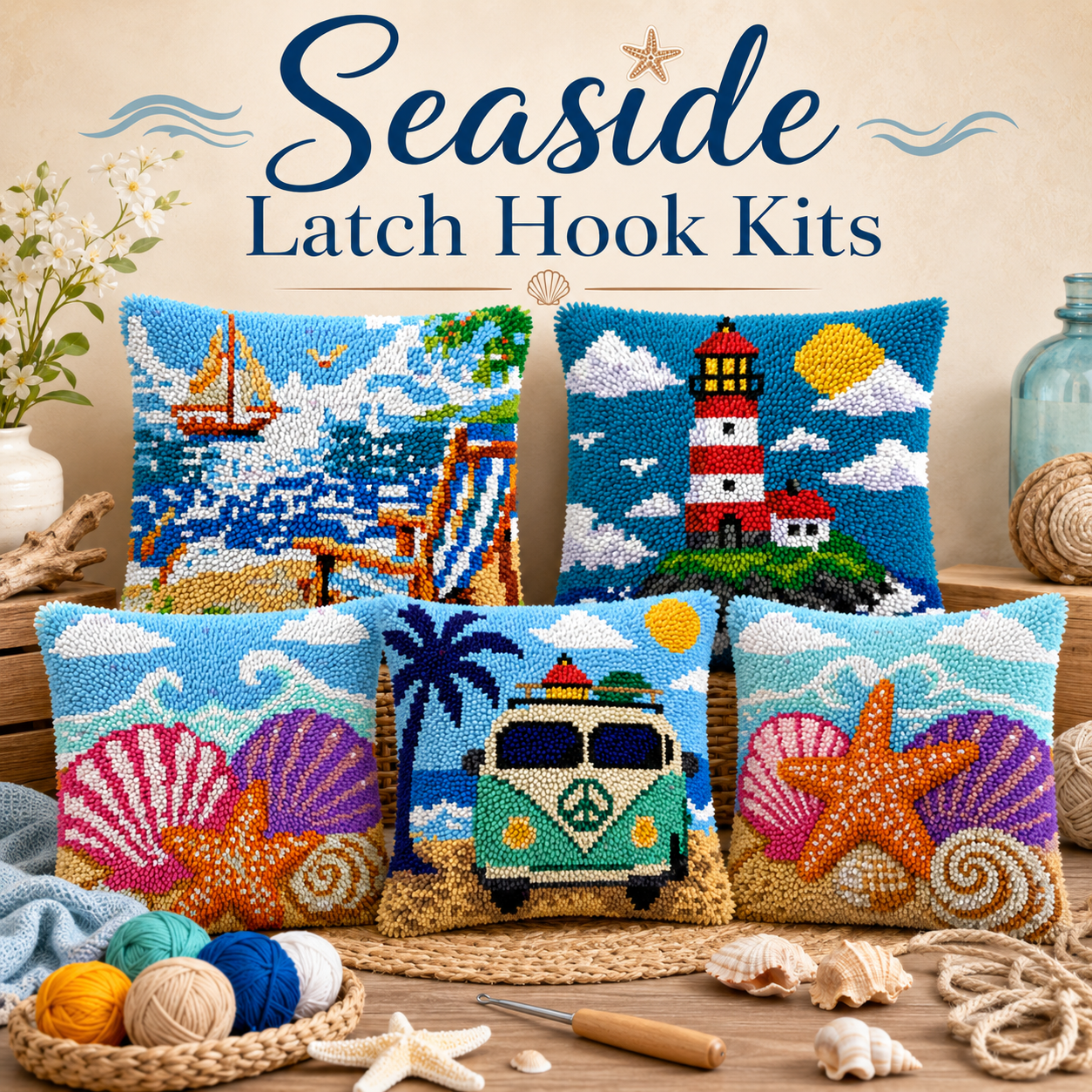 Summer Vibe Latch Hook Kits
