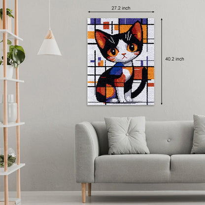 [Grande taille] Kit de tapis à crochets pour chat mignon