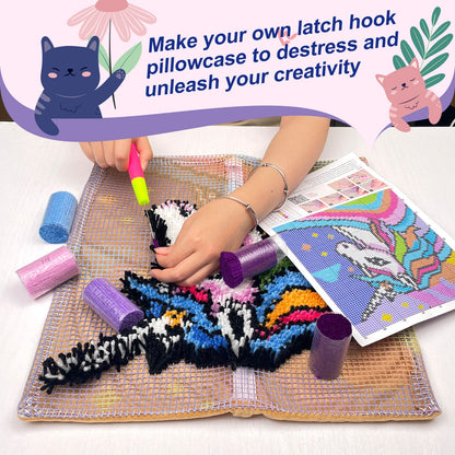 Kit de cierre de gancho para funda de almohada Husky para adultos, principiantes y niños 