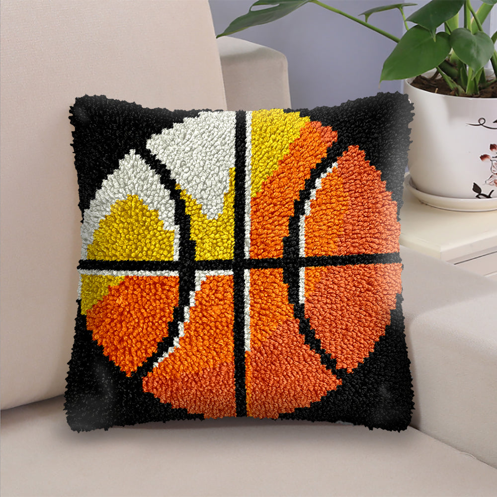 Basketball - Latch Hook Pillow Kit