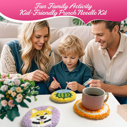 Desserts Punch Needle Coaster Kit - 6PCS