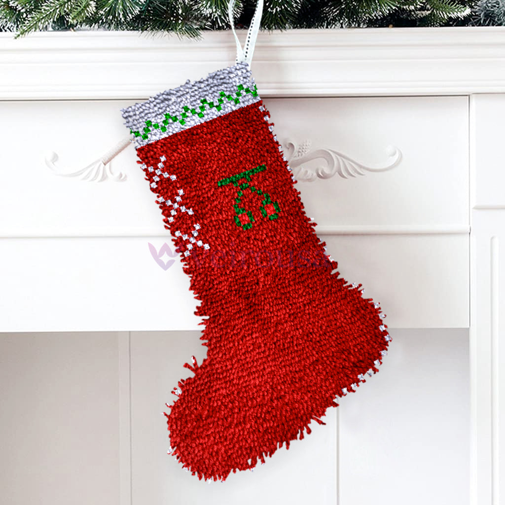 Kits de crochet pour chaussettes de Noël en forme de fruits à faire soi-même, pour débutants