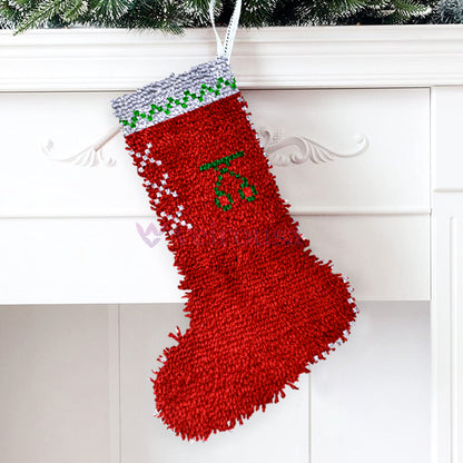 Kits de crochet pour chaussettes de Noël en forme de fruits à faire soi-même, pour débutants