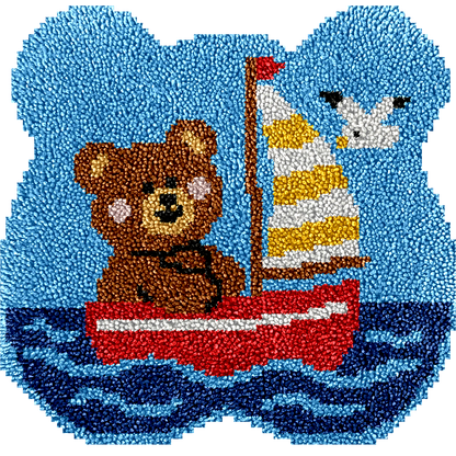 Little Bear Sailing - Latch Hook Rug Kit