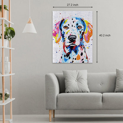[Large Size] Spotted Dog - Latch Hook Rug Kit