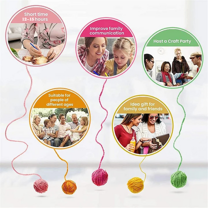 Kit de almohada con diseño de vaca escocesa con flores y cierre de gancho para adultos, principiantes y niños