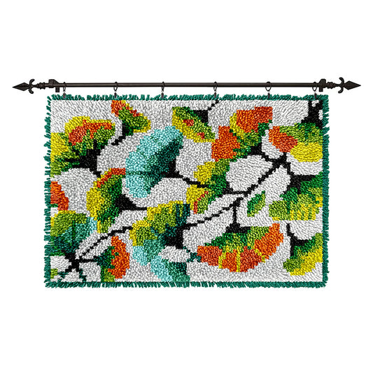 Ginkgo Leaf - Rug Latch Hook Kits