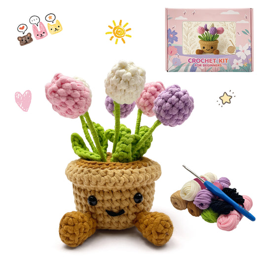 Potted Tulip Crochet Kit