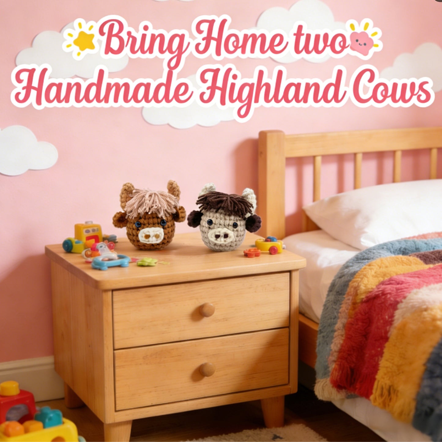 Highland Cow Head Crochet Kit