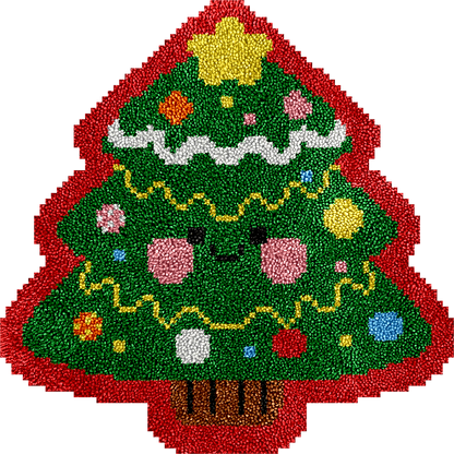 Christmas Tree - Latch Hook Rug Kit