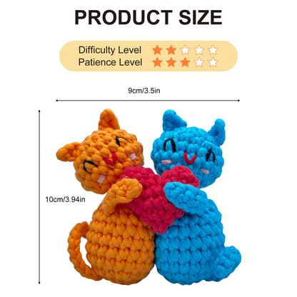 Couple Cats Crochet Kit