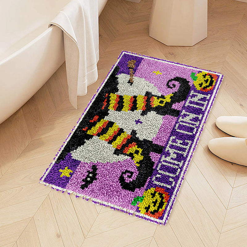 Halloween Boots - Latch Hook Rug Kits