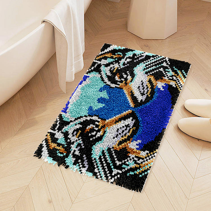 Wolf Family Rug Latch Hook Kits for Beginners