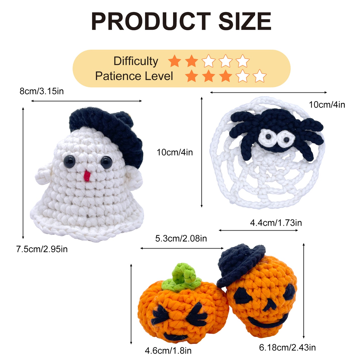 Spooky Halloween Friends Crochet Kit