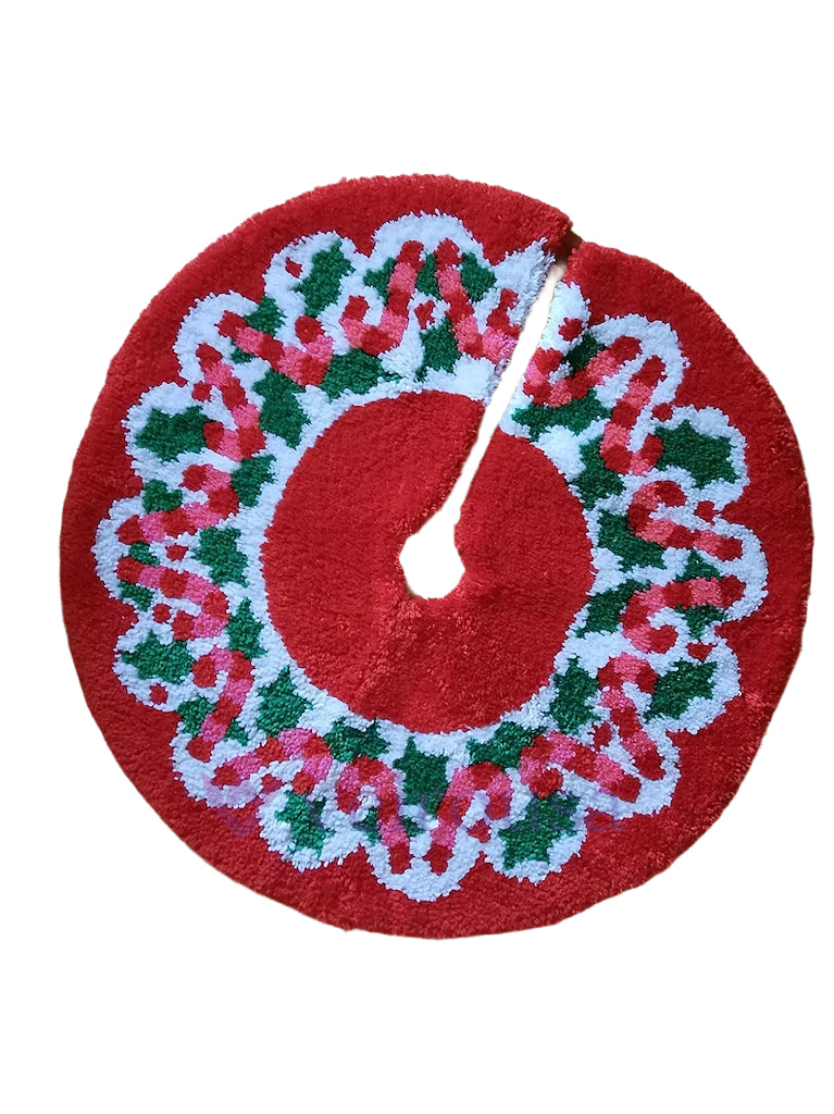 Kit de ganchillo para faldas de árbol de Navidad de caramelo para principiantes