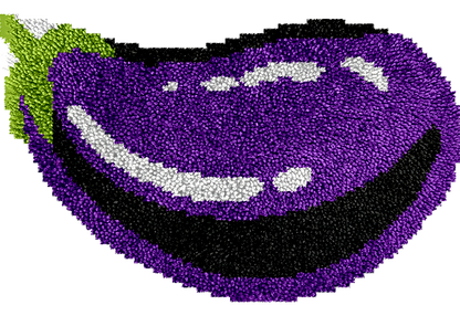Eggplant Latch Hook Rug Kit