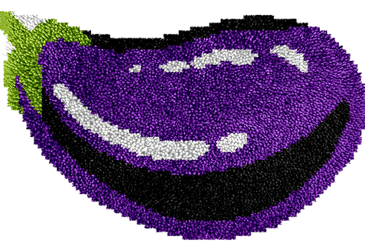 Eggplant Latch Hook Rug Kit