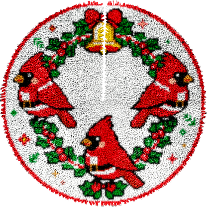 Kit de faldas para árbol de Navidad Cardinal Twosome con gancho para principiantes