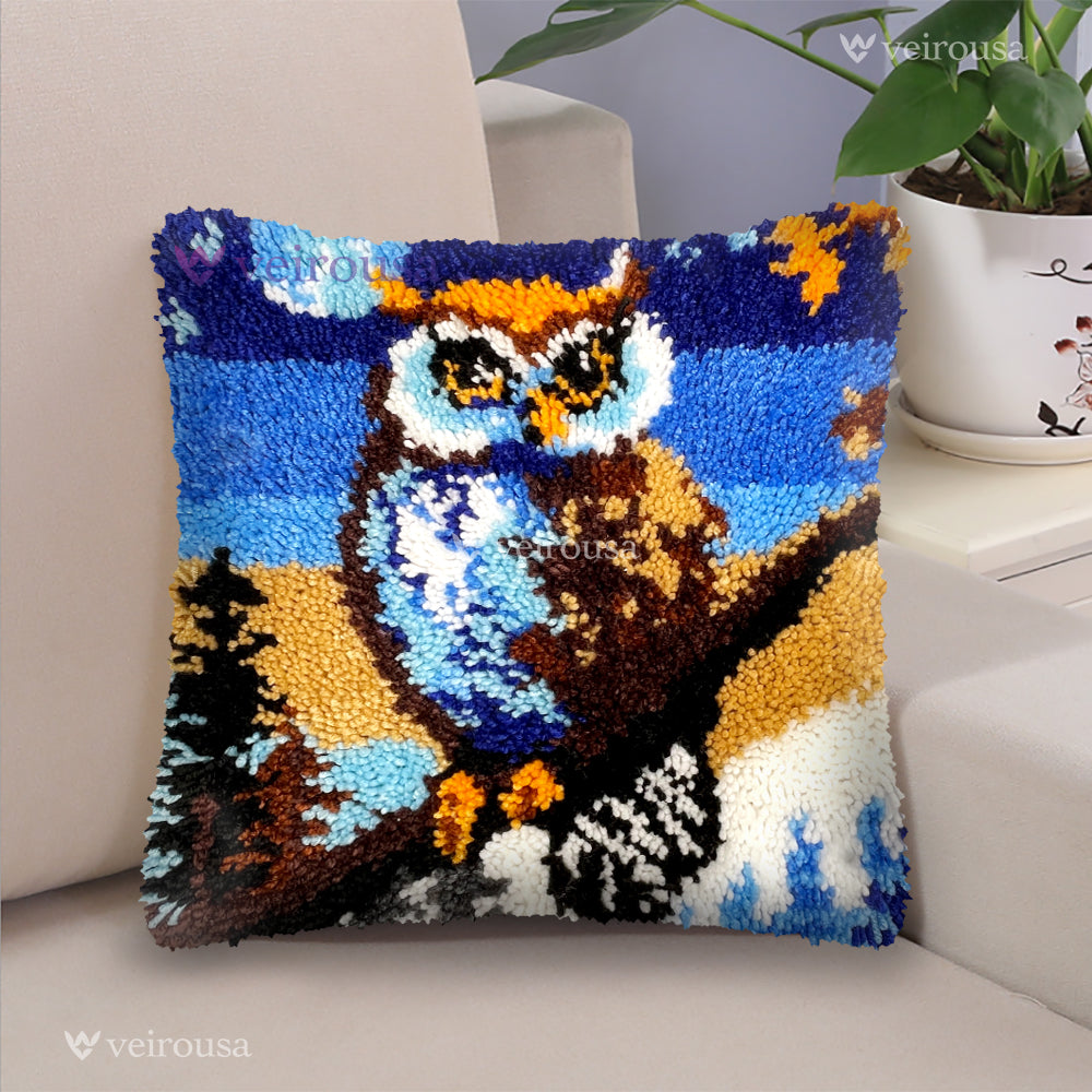 Moonlight Owl - Latch Hook Kit