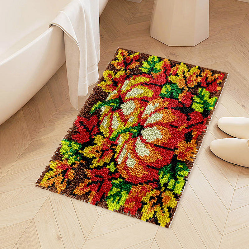 Fall Harvest Pumpkin - Latch Hook Rug Kits