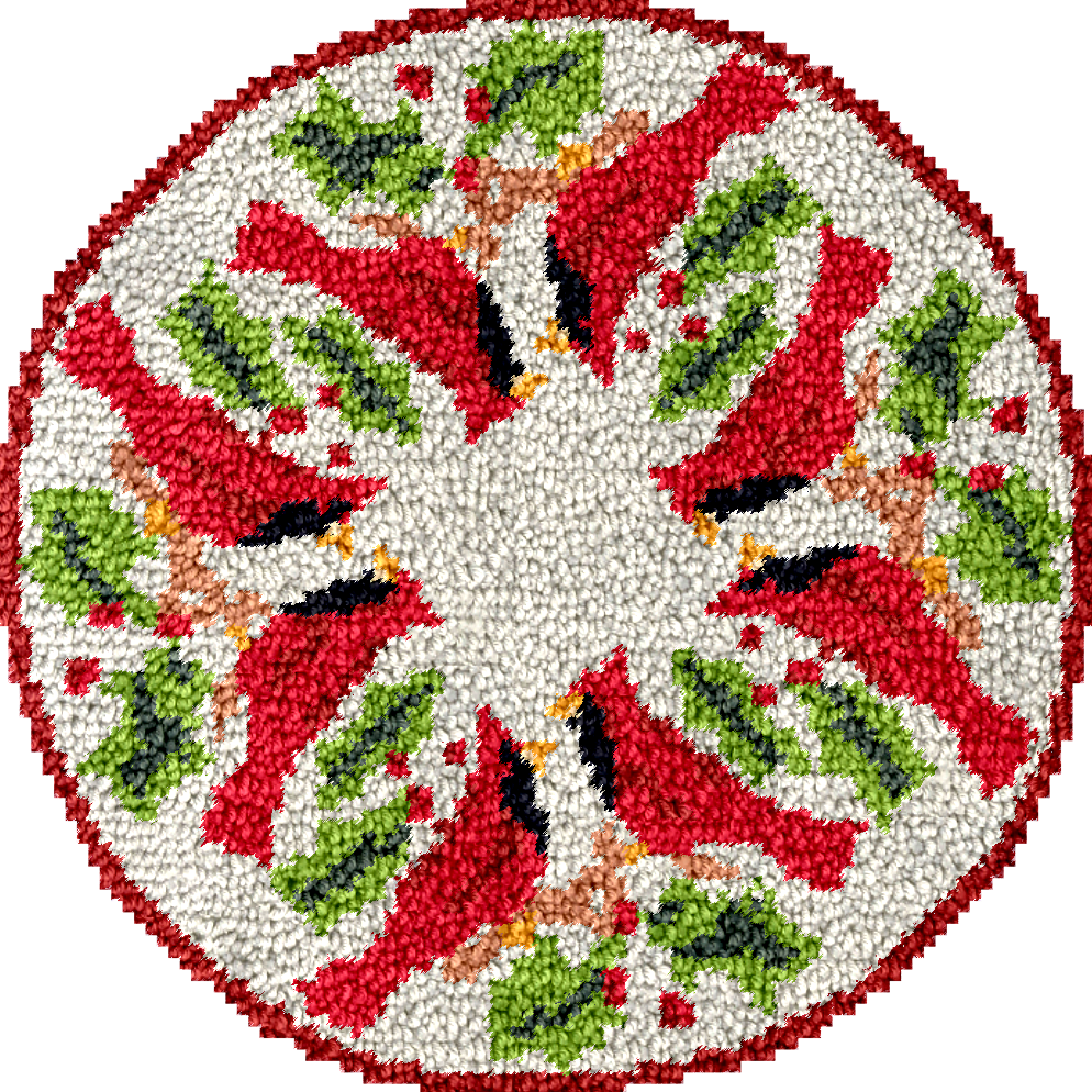 Kit de faldas para árbol de Navidad Cardinal Twosome con gancho para principiantes