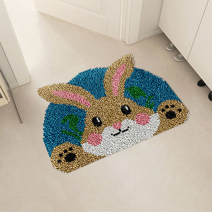 Cute Bunny Latch Hook Rug Kit