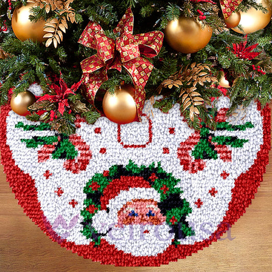 Kit de ganchillo para faldas de árbol de Navidad de Papá Noel para principiantes
