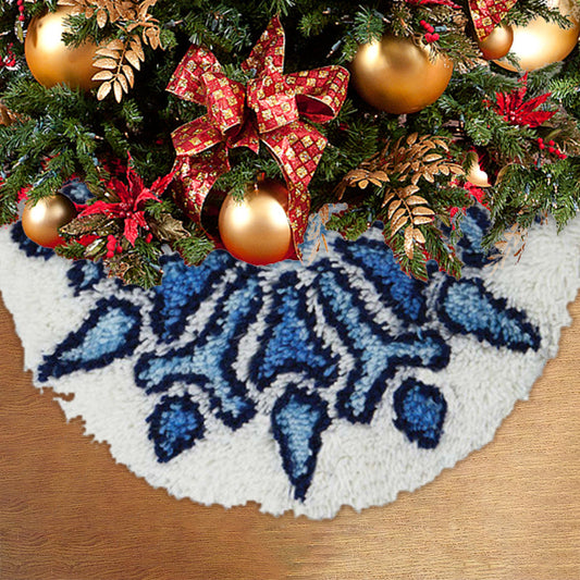 Kit de faldas para árbol de Navidad con copos de nieve y ganchillo para principiantes