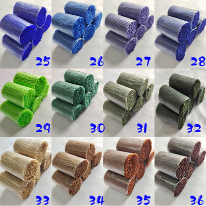 61 Colors 4-ply Pre-cut Latch Hook Yarn for DIY Craft Projects