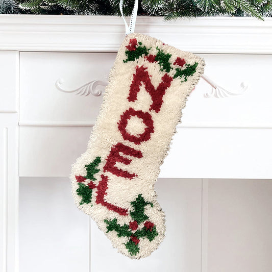 DIY Name Christmas Stocking Latch Hook Kits for Beginners