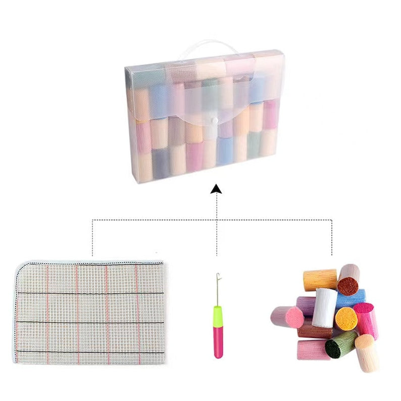 Guantes navideños verdes, funda de almohada, kit de cierre con gancho para adultos, principiantes y niños 