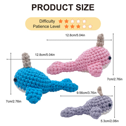 Narwhal Family Crochet Kit