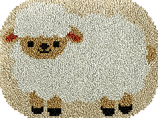 Sheep Latch Hook Rug Kit
