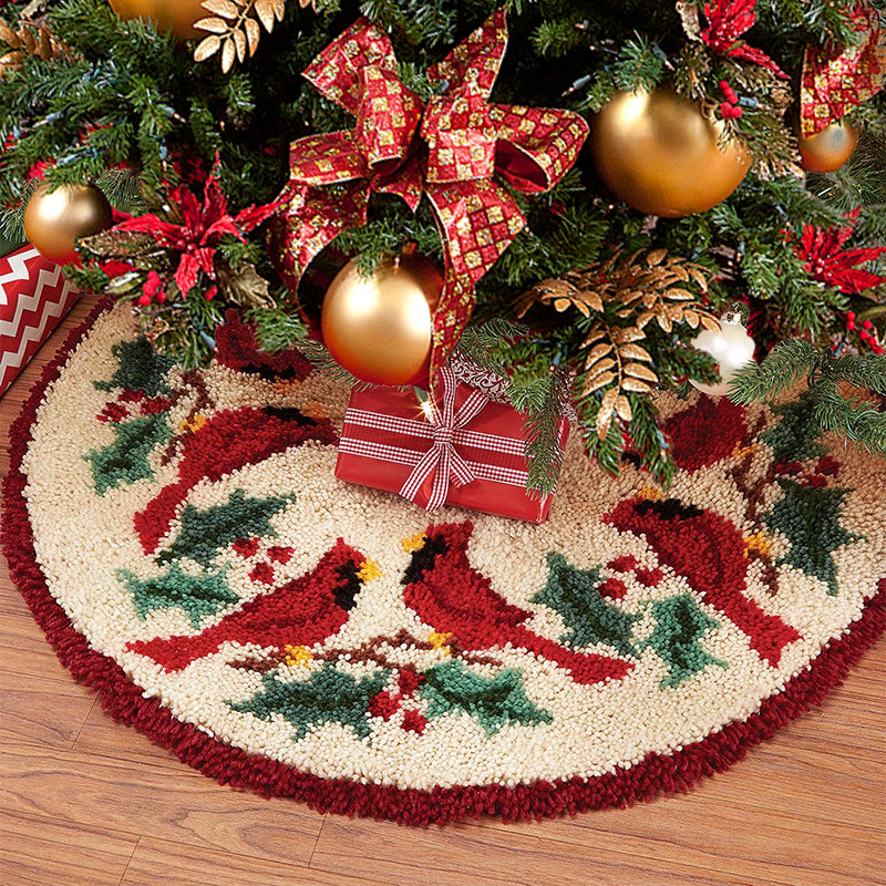 Kit de faldas para árbol de Navidad Cardinal Twosome con gancho para principiantes