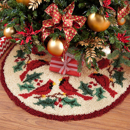 Kit de faldas para árbol de Navidad Cardinal Twosome con gancho para principiantes