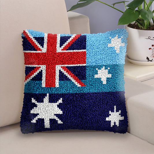 Australian Flag - Latch Hook Pillow Kit