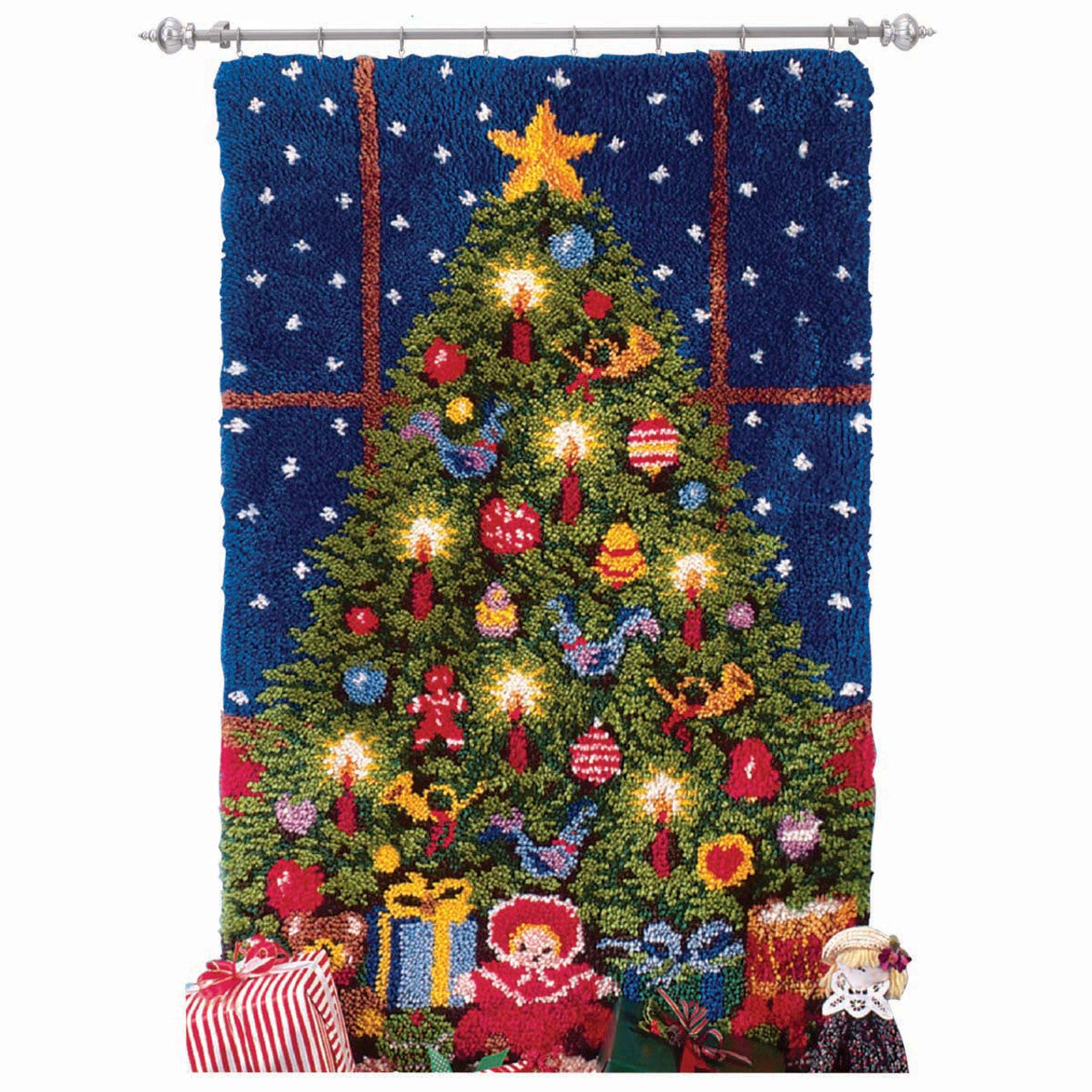 Large Size-Christmas Rug Latch Hook Kits for Beginner