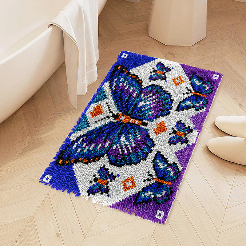 Magical Butterfly- Latch Hook Rug Kit