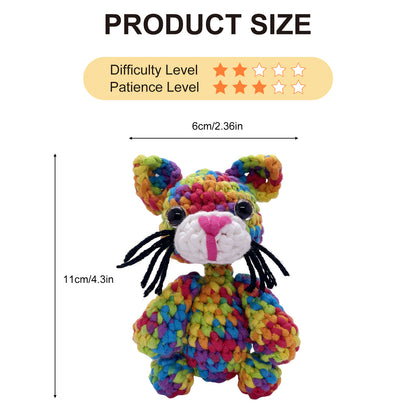 Colorful Cat Crochet Kit