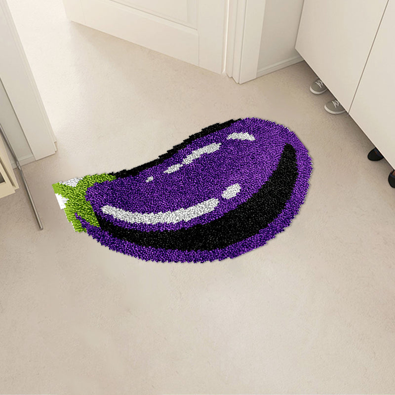Eggplant Latch Hook Rug Kit